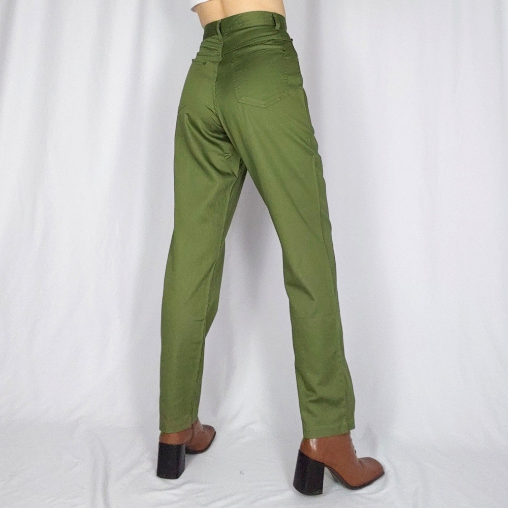 SOLD 90’s high rise green pants - Picture 3 of 4